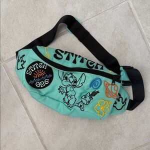 Disney Stitch Themed Teal large Fanny Pack